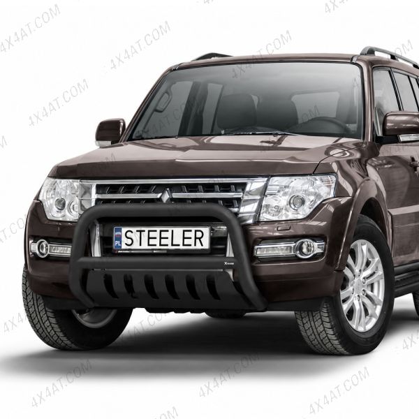 Mitsubishi Pajero 2006-2014 Black Coated A-Bar with Axle Bars