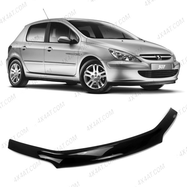 Peugeot 307 2002-2008 Dark Smoke Bonnet Guard