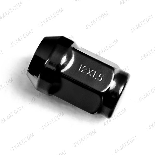 Black Wheel Nuts 12mm x 1.5RH with 19mm head – Sold Individually
