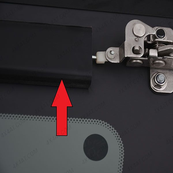 Pro//Top Internal rear door lock rod covers