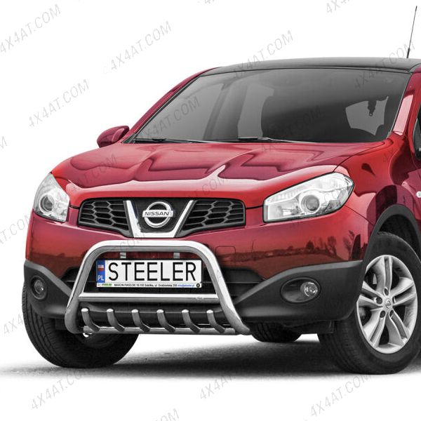 Nissan Qashqai Facelift 2010-2013 Stainless Steel A-Bar with Axle Bars