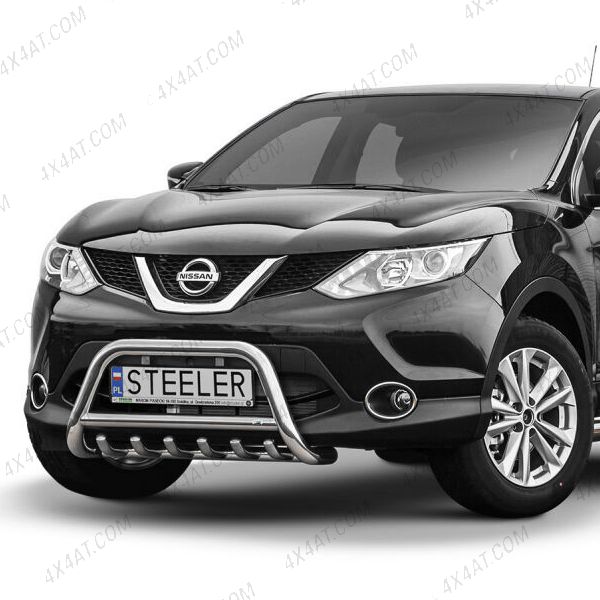 Nissan Qashqai 2014-2017 Stainless Steel A-Bar with Axle Bars