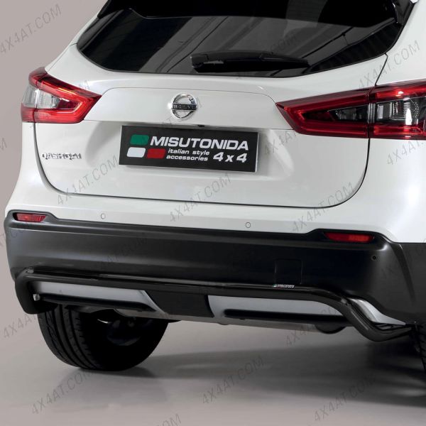 Nissan Qashqai 2017- Stainless Steel Rear Bar in Black