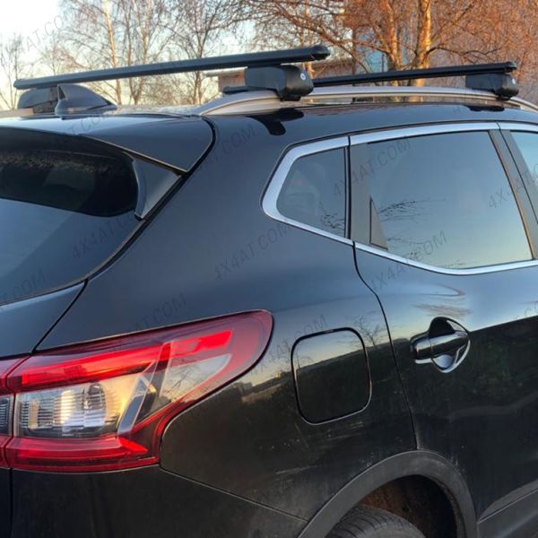 Roof Rack Bars Black Nissan Qashqai