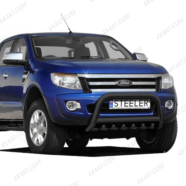 Ford Ranger 2012-2016 70mm Black A-Bar With Axle Bars