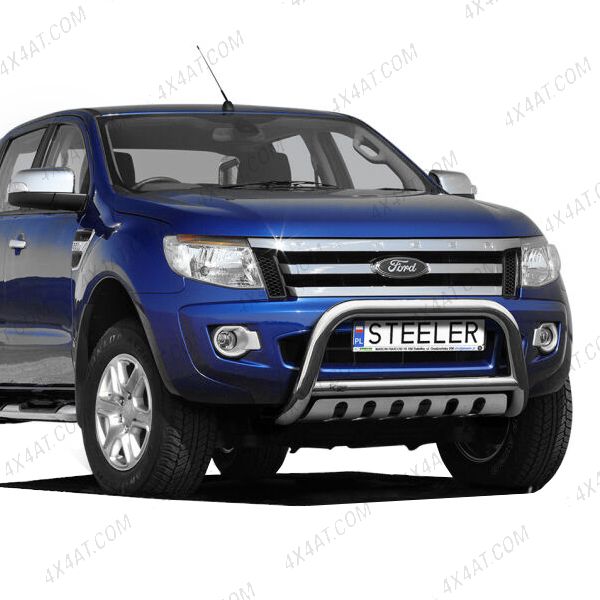 Ford Ranger 2012-2016 70mm Stainless Steel A-Bar with Axle Plate