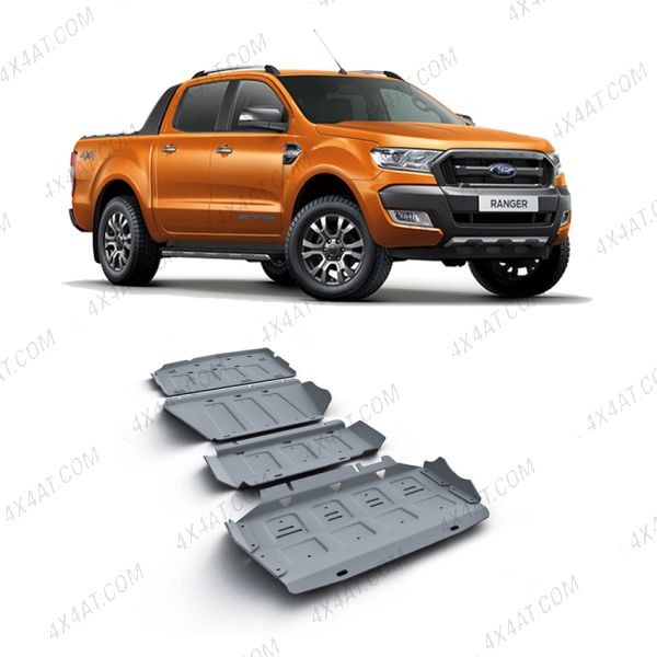 Alloy Under Body Protection Kit for Ford Ranger 2012 to 2019