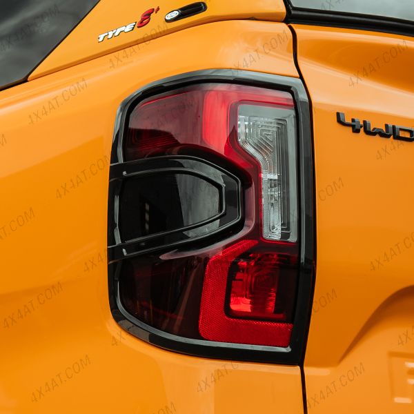 Gloss Black Tail Light Covers for 2023 Onwards Ford Ranger