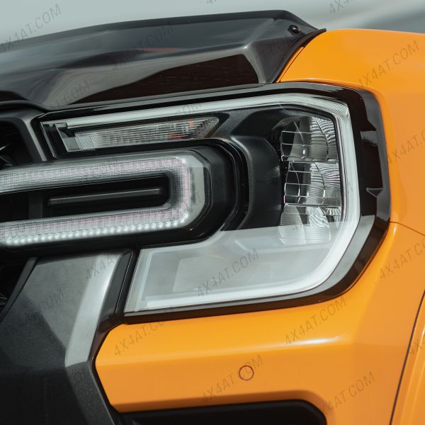 Gloss Black Headlight Covers for 2023 Onwards Ford Ranger