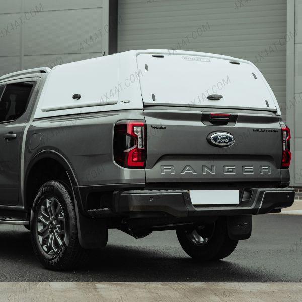 Ford Ranger 2023- ProTop Gullwing Canopy with FRP Rear Door in White