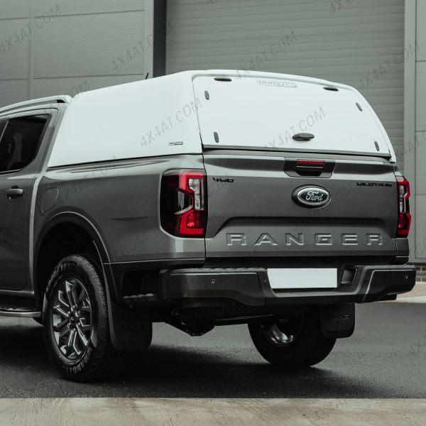 ProTop Tradesman Canopy with Solid Rear Door and Central Locking in White for 2023 Ranger