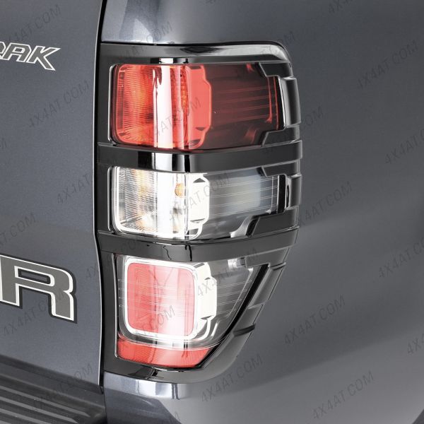 Ford Ranger 2019-2022 Gloss Black Rear Light Covers