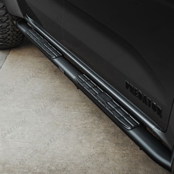 Black Oval Side Bar with Steps for Ford Ranger 2023 Onwards