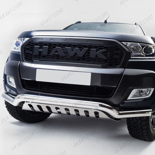 Stainless Steel Spoiler Bar with Axle Plate for Ranger 2016-2019