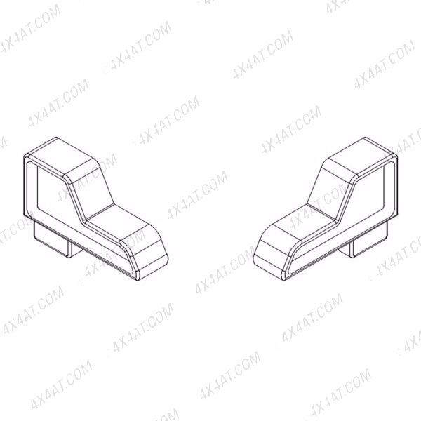 Roll-N-Lock Replacement Grab Handle Flange Caps