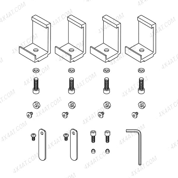 Roll-N-Lock Hardware Kit 809M for Nissan Navara D40