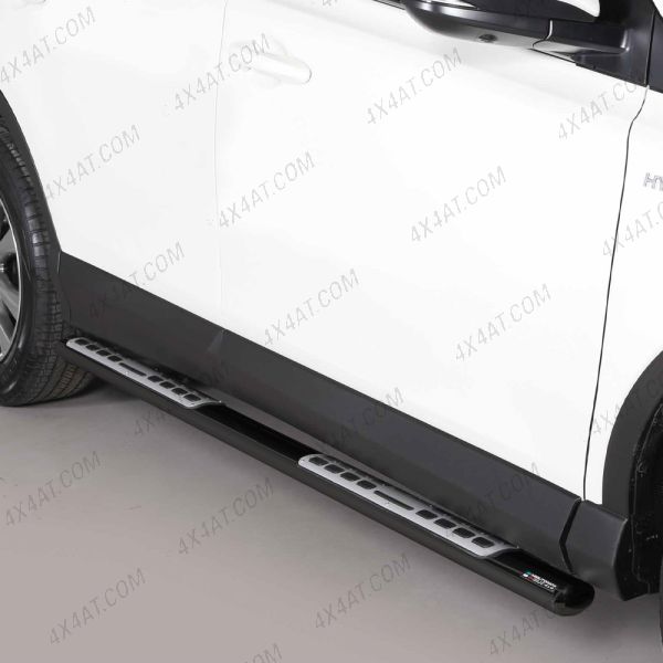 Toyota Rav4 2016 Onwards Oval Black Side Bars