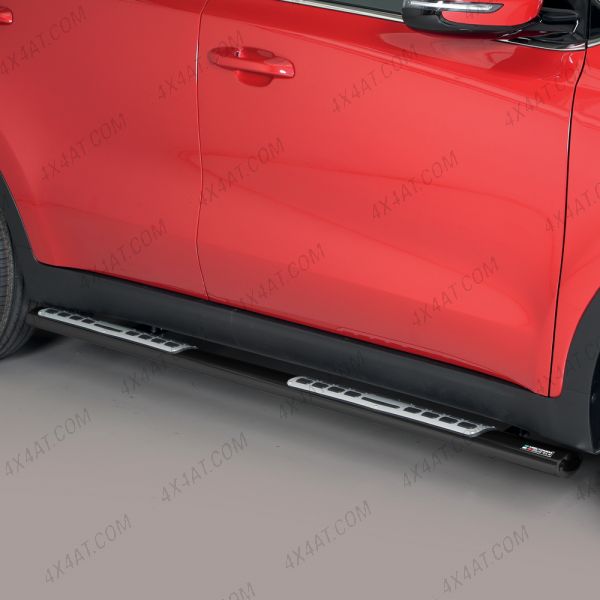 Kia Sportage 2016-2021 Black Side Bar With Alloy Tread