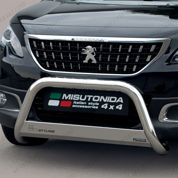 Peugeot 2008 Facelift 2016-2019 Stainless Steel A-Frame Bull Bar