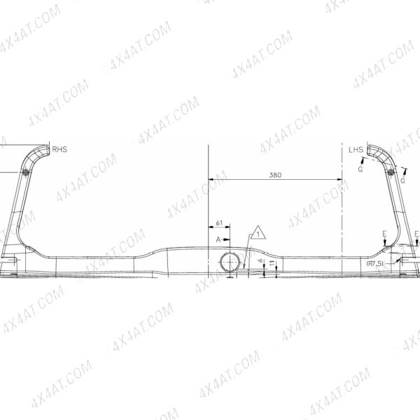 Toyota Hilux 2016- Internal Lock Mechanism Cover