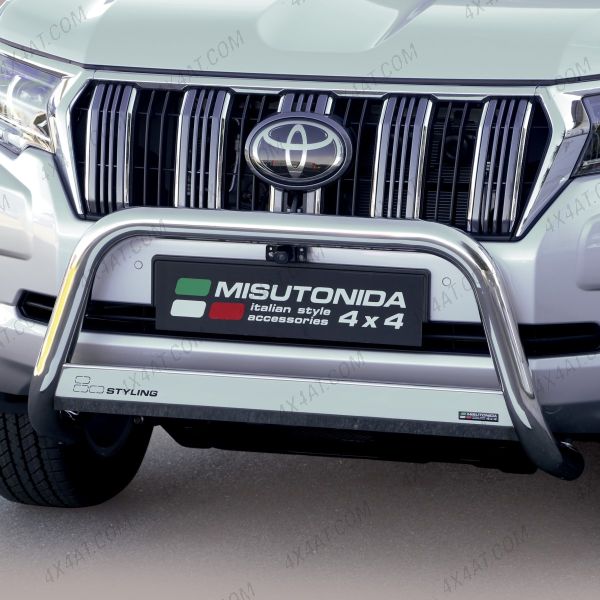 Toyota Land Cruiser 150 (2017-) 63mm Black Powder Coated A-Frame Bull Bar