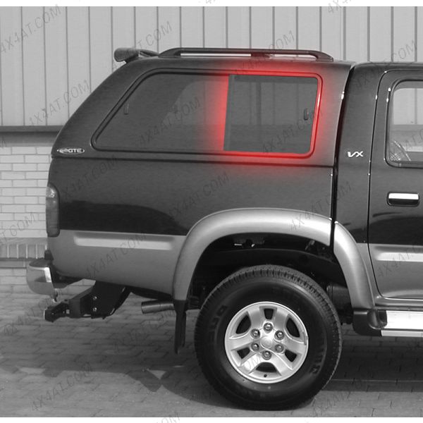 Alpha GTE O/S Front Sliding Side Window Glass Hilux 97-04