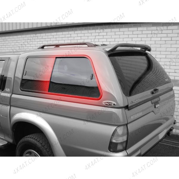 Replacement Alpha GTE N/S Rear Side window Glass-L200 97-04