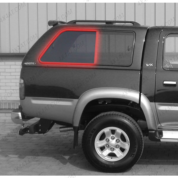 Alpha GTE O/S Side Window Glass for Hilux 1997-2003 / Navara D22