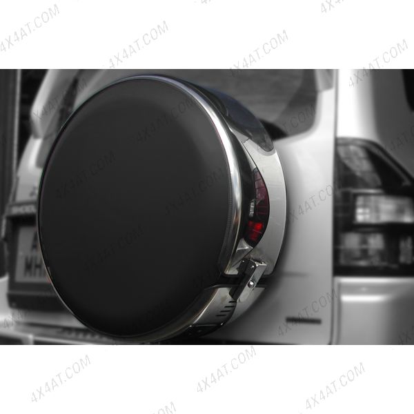 All Shogun Pajero Stainless Steel Rim With Black Dish Spare Wheel Cover
