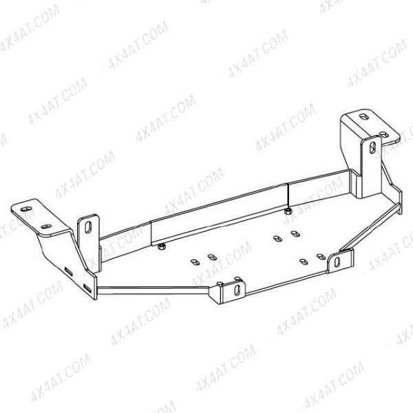 Mercedes X-Class 2.3D Hidden Winch Mount - Front Bumper