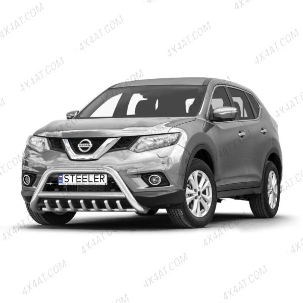 Nissan X-Trail 2014-2017 70mm Stainless Steel Front A-Bar with Axle Bars
