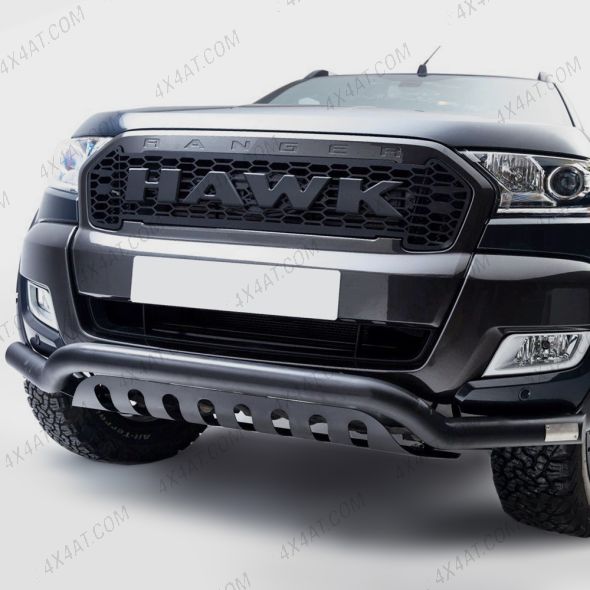 Ford Ranger 2019-2022 Black Spoiler Bar with Axle Plate | 4x4AT