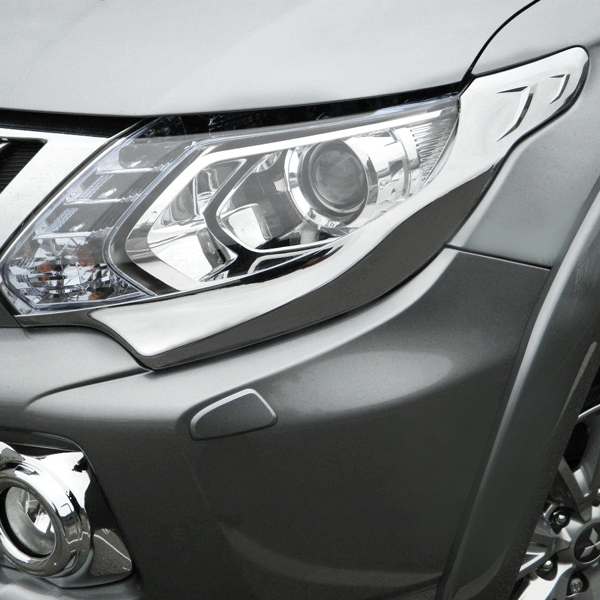Chrome Headlight Covers for Mitsubishi L200 Series 5 2015-2019