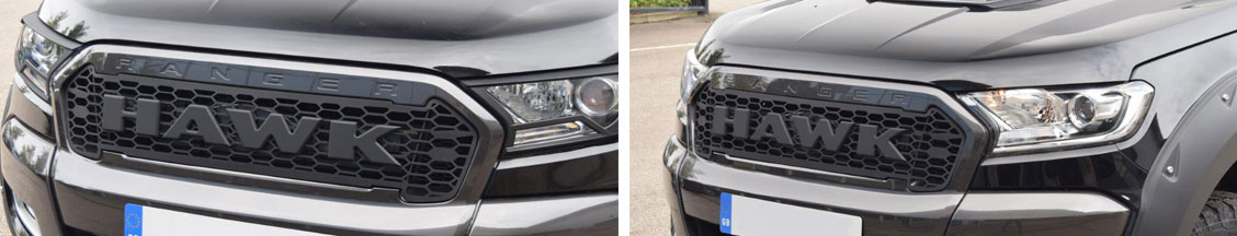 Ford Ranger raptor style grille Hawk logo ford ranger raptor style grille hawk logo