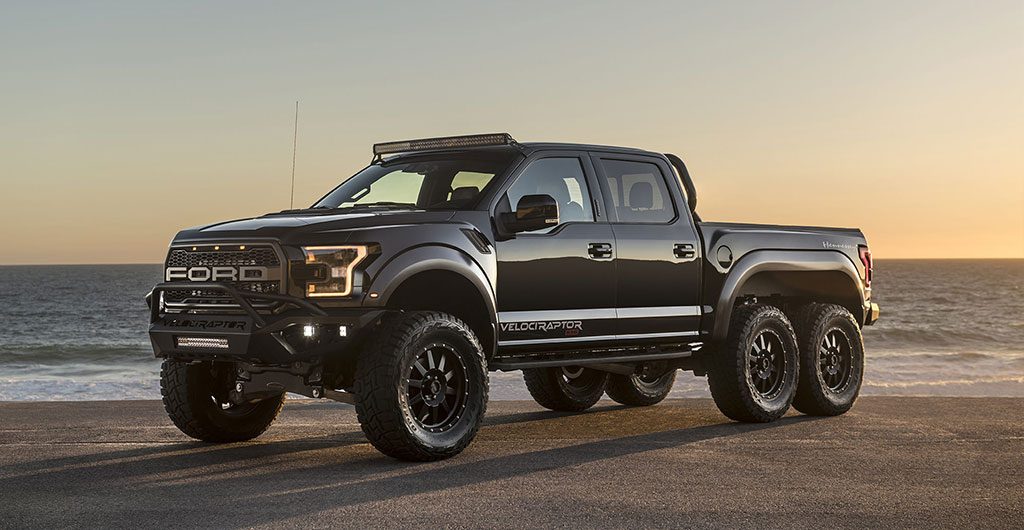 Side view of the Velociraptor 6x6 truck