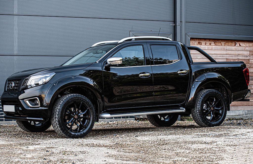 black nissan navara np300 with accessories