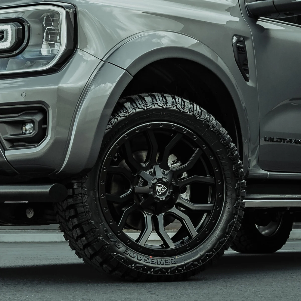 Colour-matched wheel arch extensions