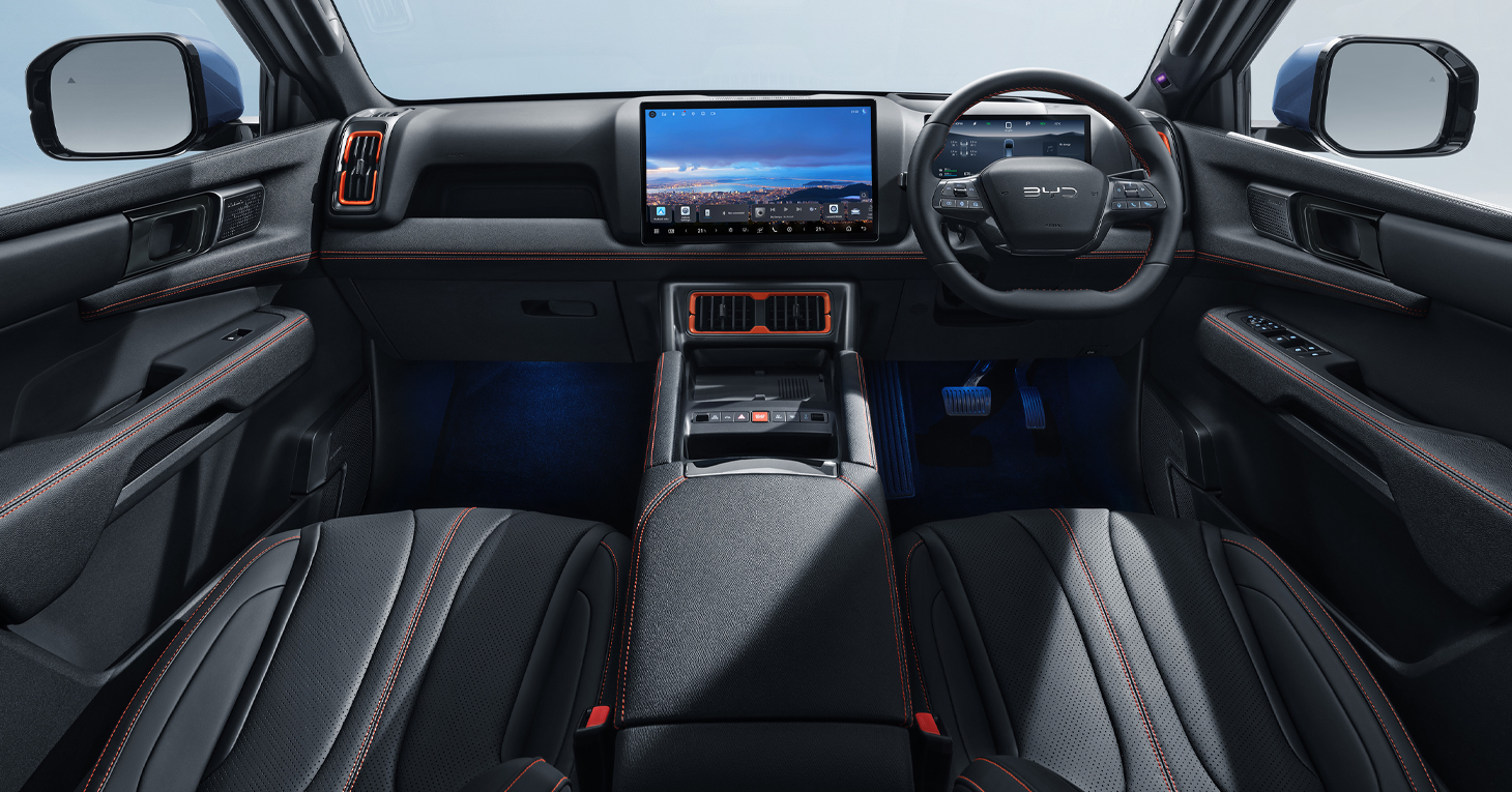 BYD Shark interior - UK market