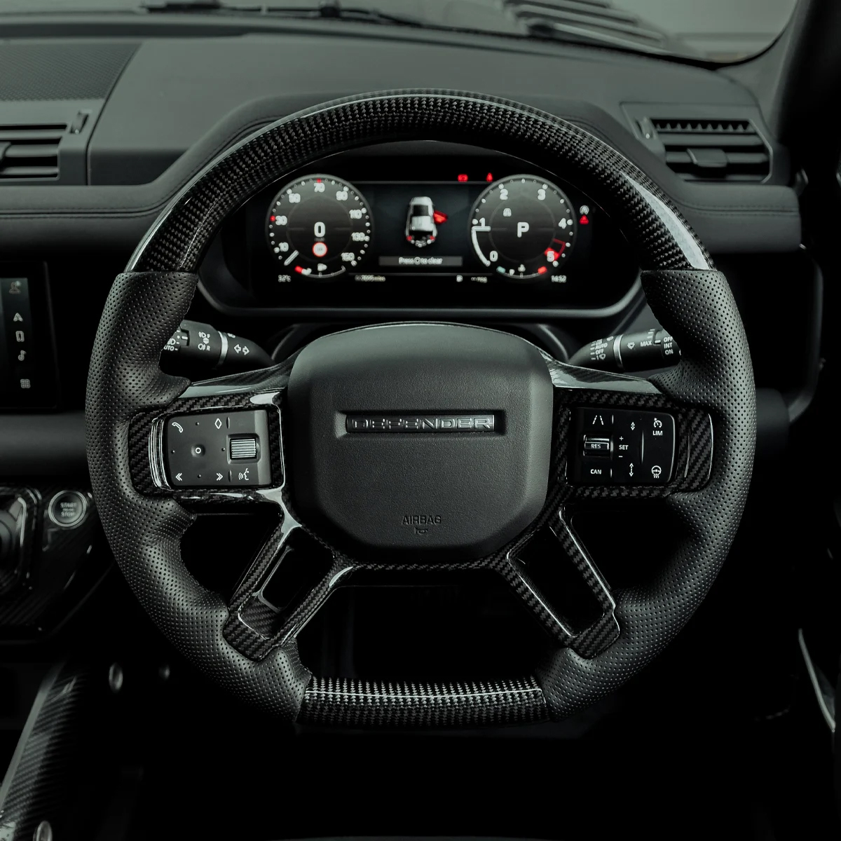 Carbon Fibre Steering Wheel for Defender 110 2020+