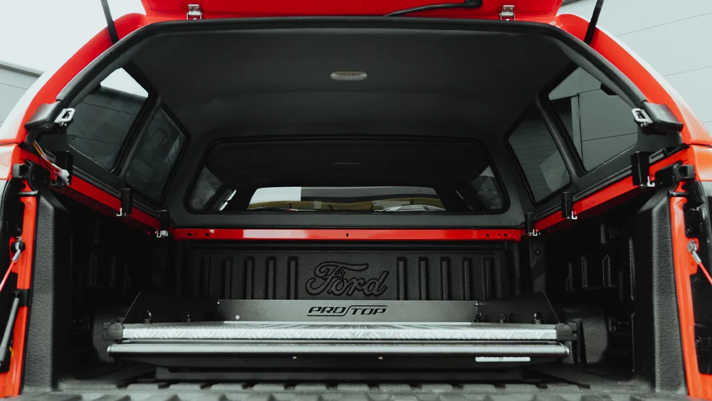 Luxury leisure hardtop canopy for the 2023 Ford Ranger and Raptor