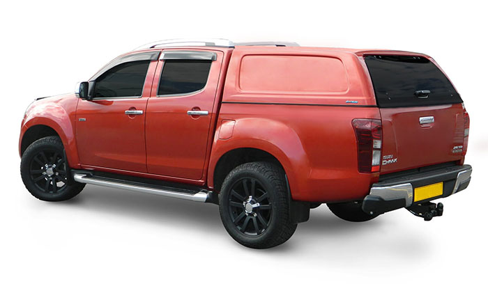 Aeroklas commercial canopy on an Isuzu D-Max