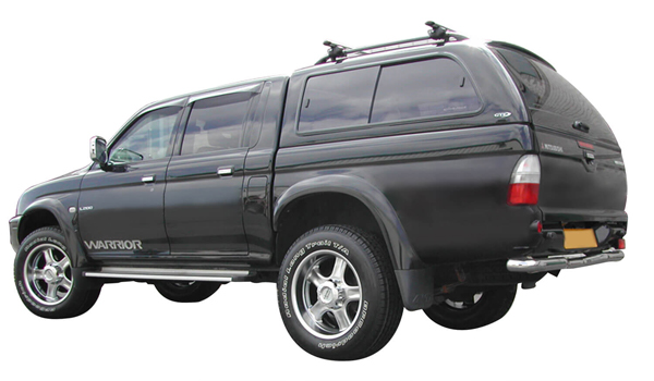 Alpha GTE truck top with sliding side windows
