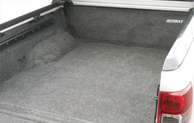 Side view of the innovative Bed Rug liner