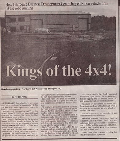 Kings of the 4x4! - Newspaper article from June 25th 1999