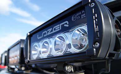 Lazer Lamp RS-4 fitted to a light bar