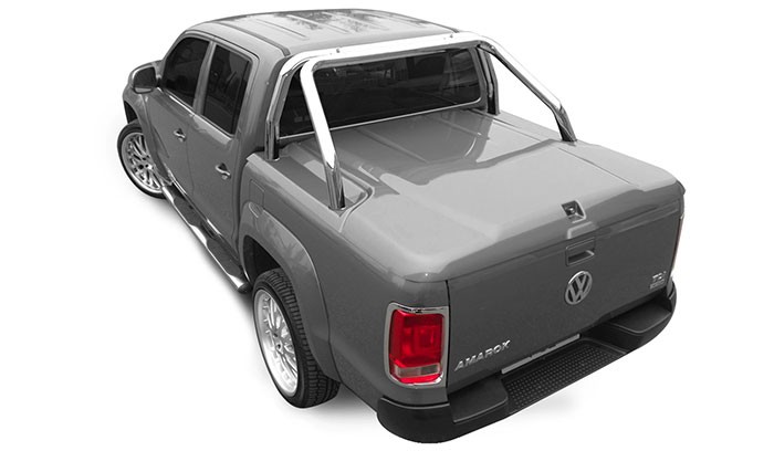 Proform 3 piece sports lid in grey on a VW Amarok