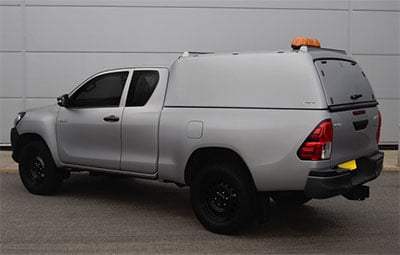 Pro Top mid roof canopy on a Toyota Hilux extra cab