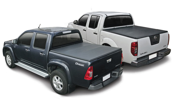 Soft Hidden Snap Tonneau cover on an Isuzu D-Max and a Nissan Navara