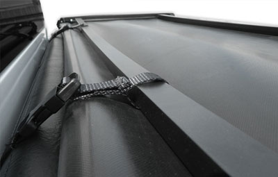 Straps on the folding tonneau cover