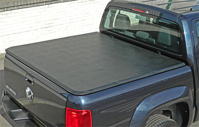 VW double cab fitted with a soft tri folding tonneau cover